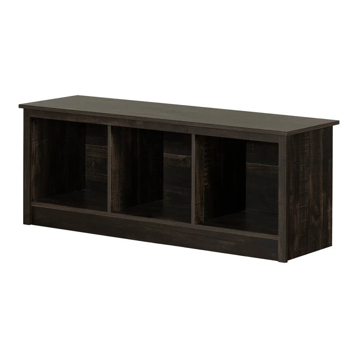 Banc d’entrée avec rangement Toza - Noir antiqué
