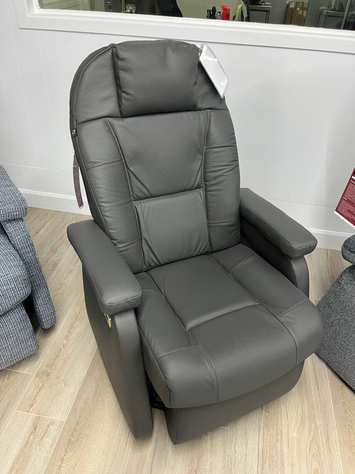 Chaise berçante PEL avec appuie pied cuir combo électrique