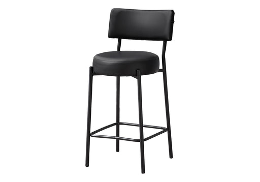Tabouret Monarch Vinyle noir