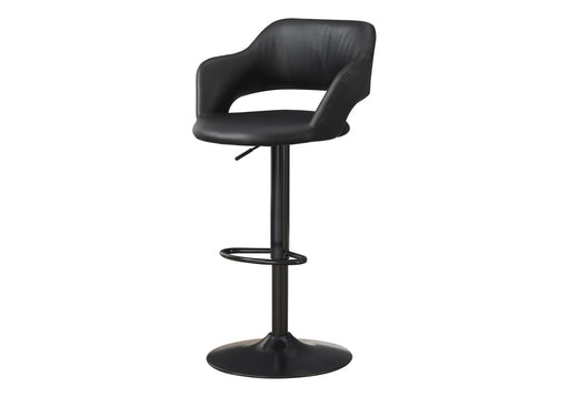 Tabouret Monarch Vinyle noir - I2381