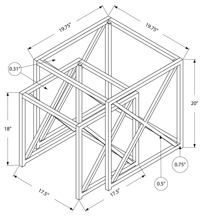 Tables gigognes 2pcs - I3441