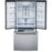 Réfrigérateur GE Profile porte française avec congélateur en bas 21 Pi. Cu. - PNE21NYRKFS - Écofrais inclus