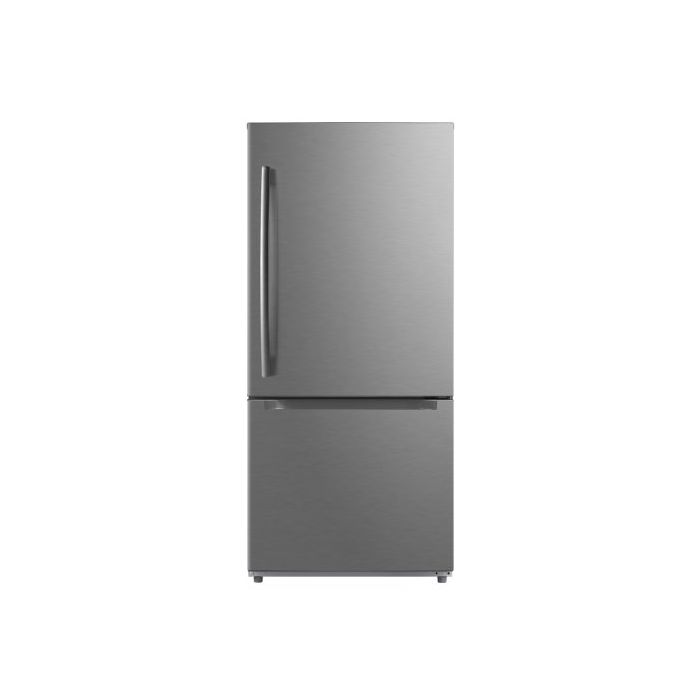 Réfrigérateur Moffat avec congélateur en bas 19 Pi. Cu. - MDE19DSNKSS - Écofrais inclus