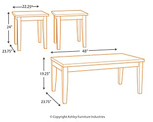 Table de salon Ashley Maysville T204-13 3pcs