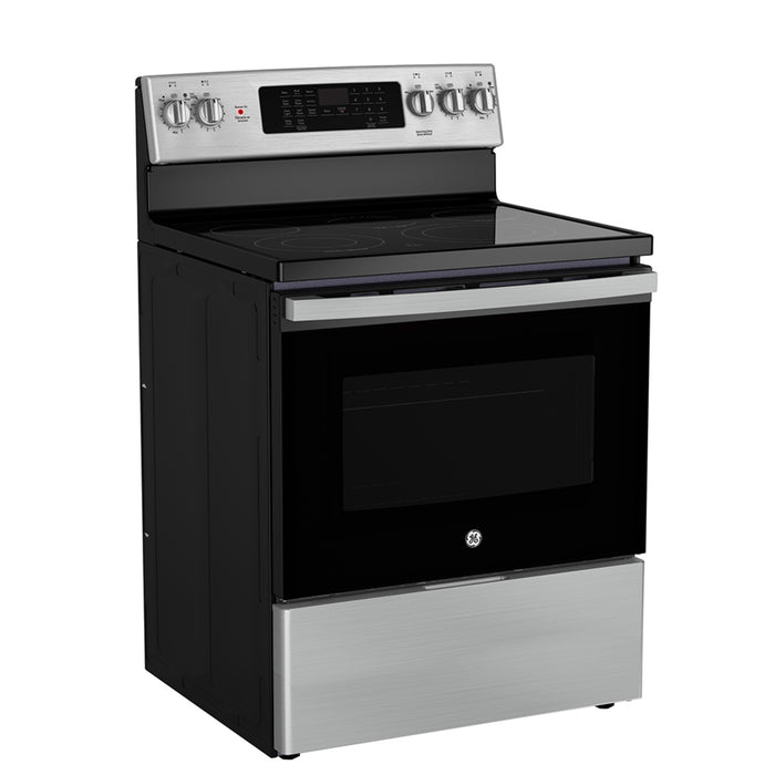 Cuisinière GE Stainless électrique avec four à convection et friture a air sans préchauffage - JCB840STSS