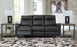 Sofa Ashley Axtellton Électrique Simili cuir noir