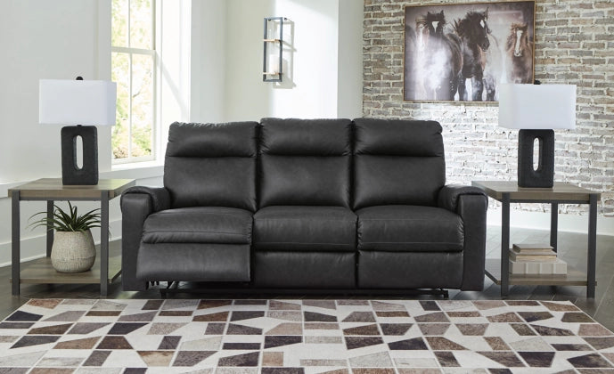 Sofa Ashley Axtellton Électrique Simili cuir noir