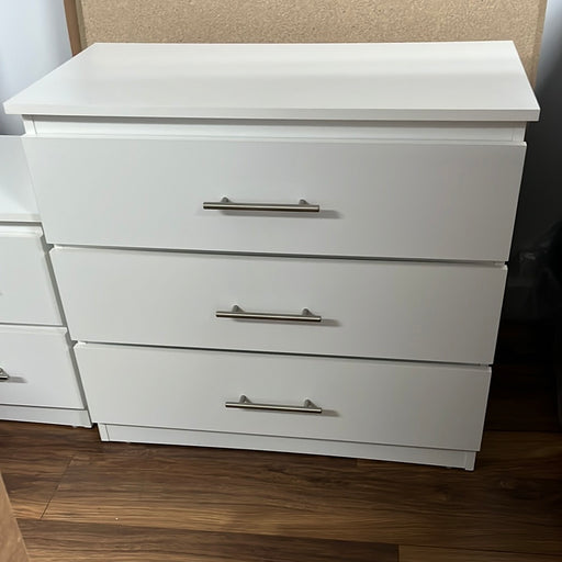 Commode 3 tiroirs FRC blanche