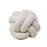 Coussin noeud blanc doux