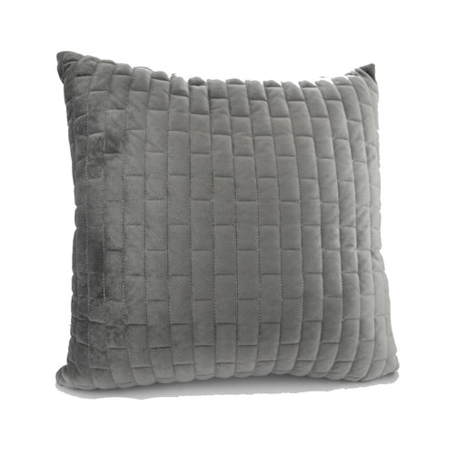 Coussin charbon/gris pâle