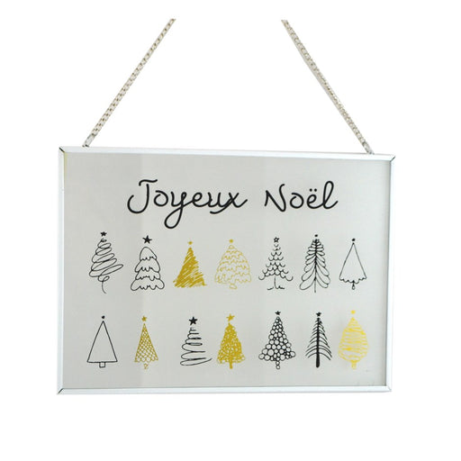 Affiche en verre Joyeux Noël