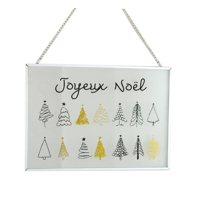 Affiche en verre Joyeux Noël