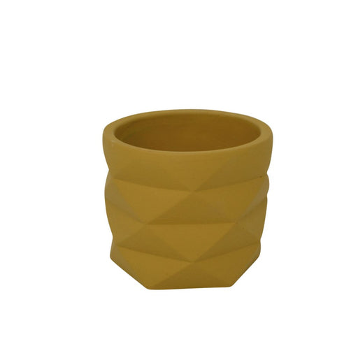 Vase asymétrique jaune