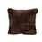 Coussin faux lapin brun