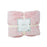 Jeté faux lapin rose