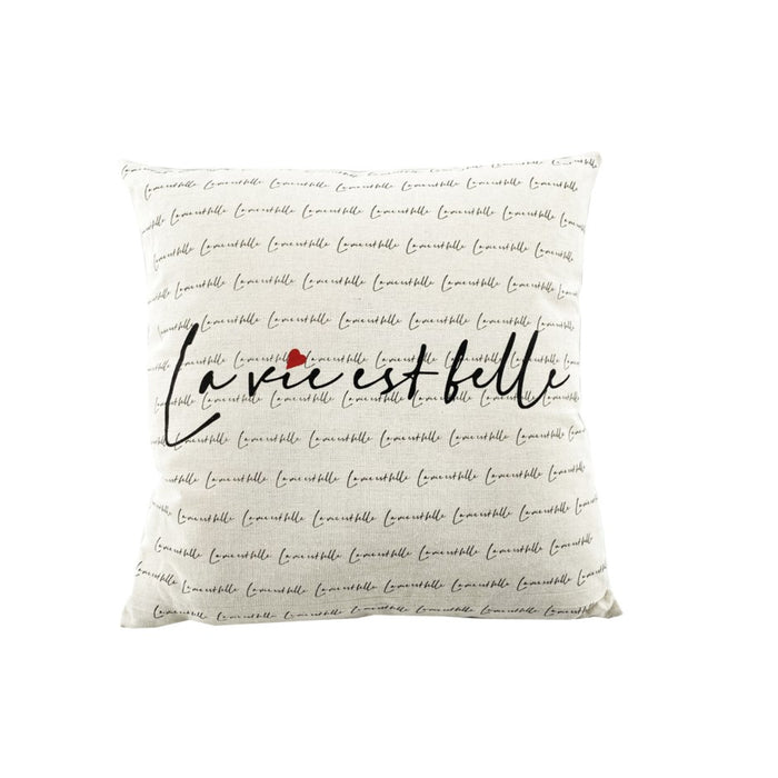 Coussin La vie est belle