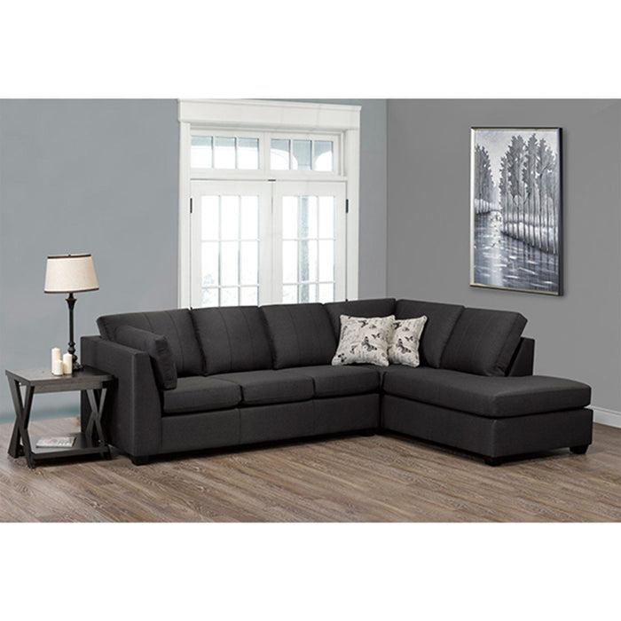 Sectionnel Sofa By Fancy 9830 gris Foncé
