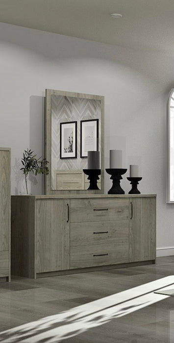 Bureau à porte MEQ 9248BP+9248MC grisaille