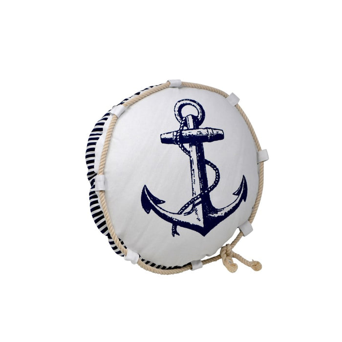 Coussin rond ancre