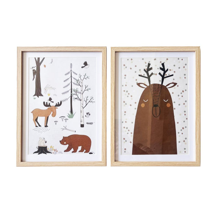 Ensemble de 2 cadres Forêt