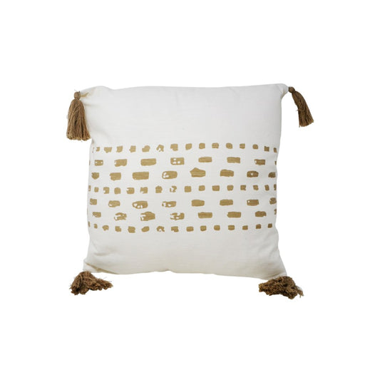 Coussin 4 pompoms