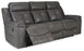 Sofa Ashley Jesolo tissu gris Inclinable