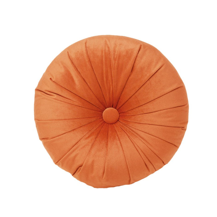 Coussin rond orange
