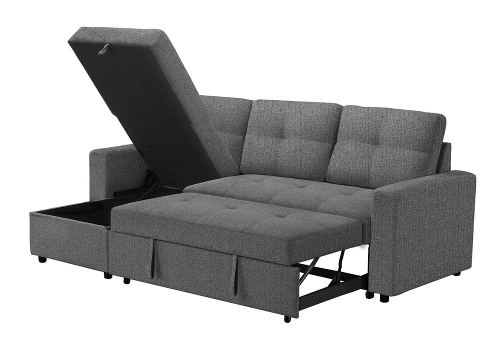 Sofa Récamier Monarch divan-lit gris