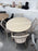 Table Arboit-Poitras ronde en frêne avec 4 chaises