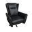 Fauteuil Azur Pivotant inclinable Massant Cuir combo noir