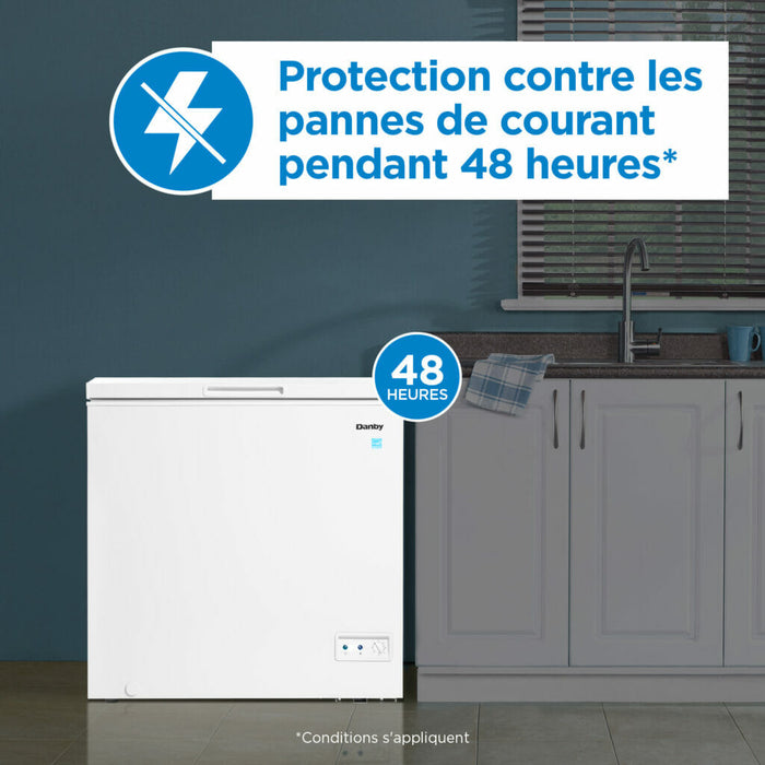 Congélateur coffre Danby de 7,0 pi. cu. - DCF070A5WDB - Écofrais inclus