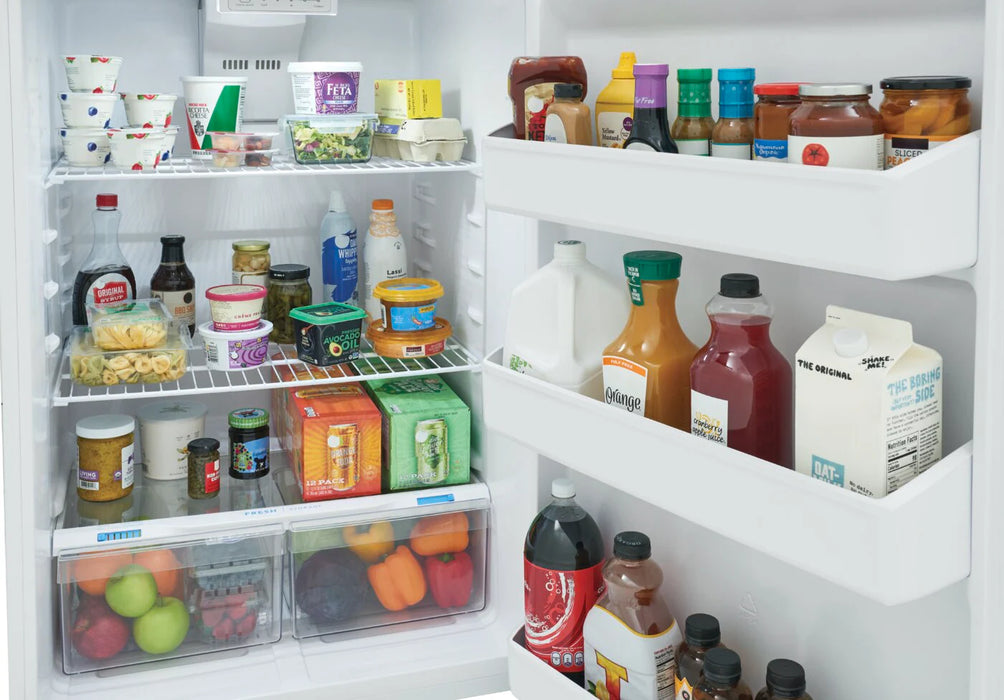 Réfrigérateur Frigidaire avec congélateur en haut 18 Pi. Cu. - FFHT1814YW - Écofrais inclus