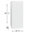 Congélateur Vertical Frigidaire convertible 16 pi.cu. - FFUE1626AW - Écofrais inclus