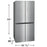 Frigidaire Réfrigérateur à portes françaises à 4 portes à profondeur de comptoir de 17,4 pi³ - FRQG1721AV