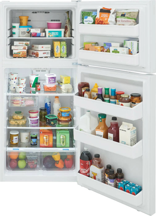 Réfrigérateur Frigidaire avec congélateur en haut 18 Pi. Cu. - FRTE1835AW - Écofrais inclus