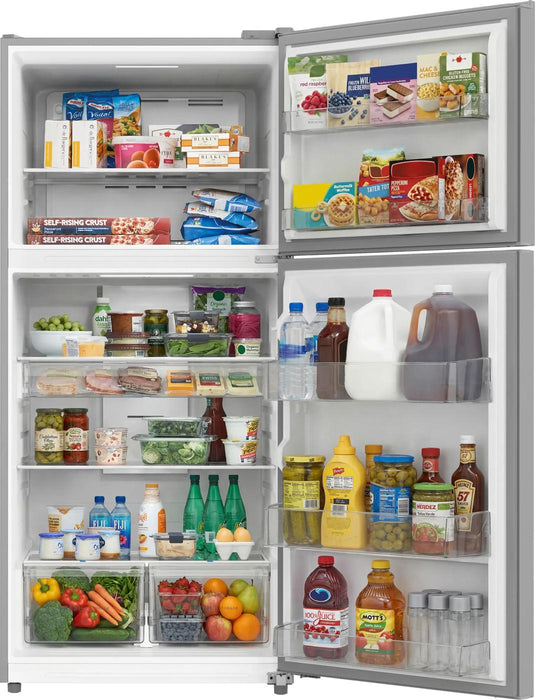 Réfrigérateur Frigidaire avec congélateur en haut 22 Pi. Cu. - FRTE2246AS - Écofrais inclus