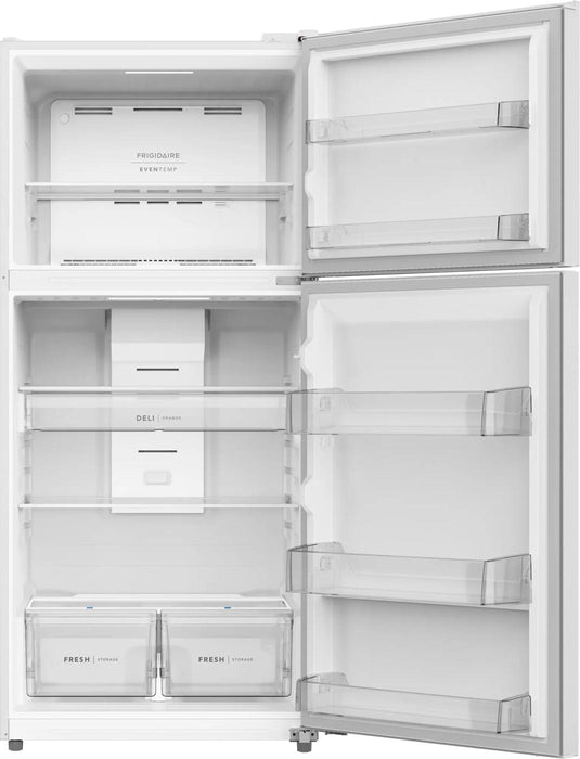 Réfrigérateur Frigidaire avec congélateur en haut 22 Pi. Cu. - FRTE2246AW - Écofrais inclus