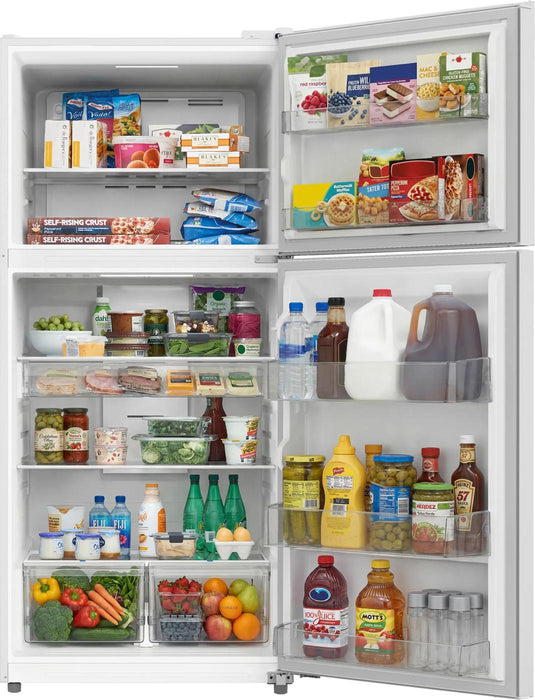 Réfrigérateur Frigidaire avec congélateur en haut 22 Pi. Cu. - FRTE2246AW - Écofrais inclus