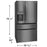 Réfrigérateur Frigidaire à portes françaises profondeur de comptoir de 22 pi cu - GRMC2273CD  - Écofrais inclus