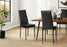 Chaise – 2pcs, 39"H, similicuir noir, métal Monarch I1270