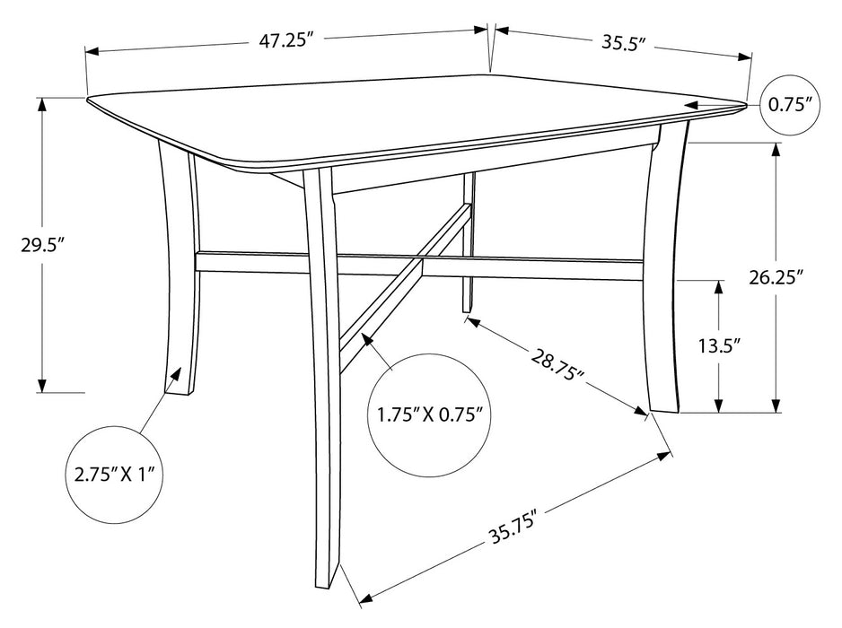 Ensemble salle à manger Monarch 5 pcs