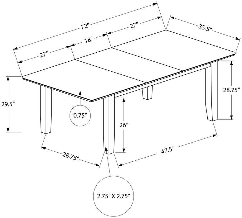 Schéma des dimensions I1395
