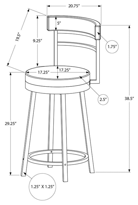 Schéma des dimensions I2302