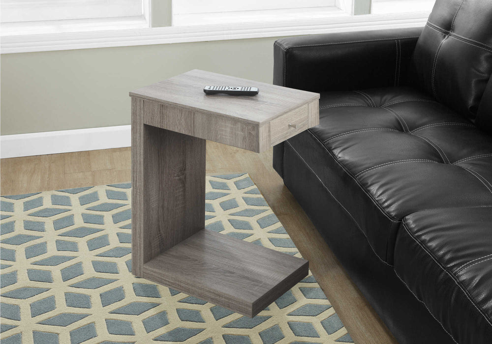 Table d'appoint – taupe foncé avec un tiroir Monarch I3191