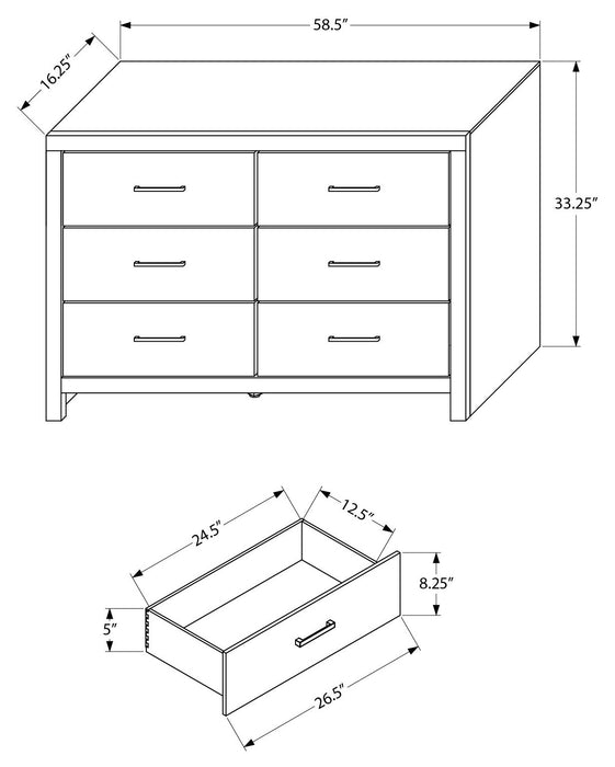 Schéma des dimensions I5206