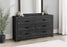 Commode 6 tiroirs, gris graphite (chambre à coucher) Monarch I5206