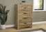 Commode 4 tiroirs, chêne moyen (chambre à coucher) Monarch I5279
