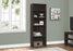 Étagère – 72"H, espresso avec 5 tablettes Monarch I7467