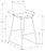 Tabouret Monarch Vinyle noir - I7754