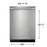 Lave-vaisselle Frigidaire Professionnel Stainless - PDSH4816BF
